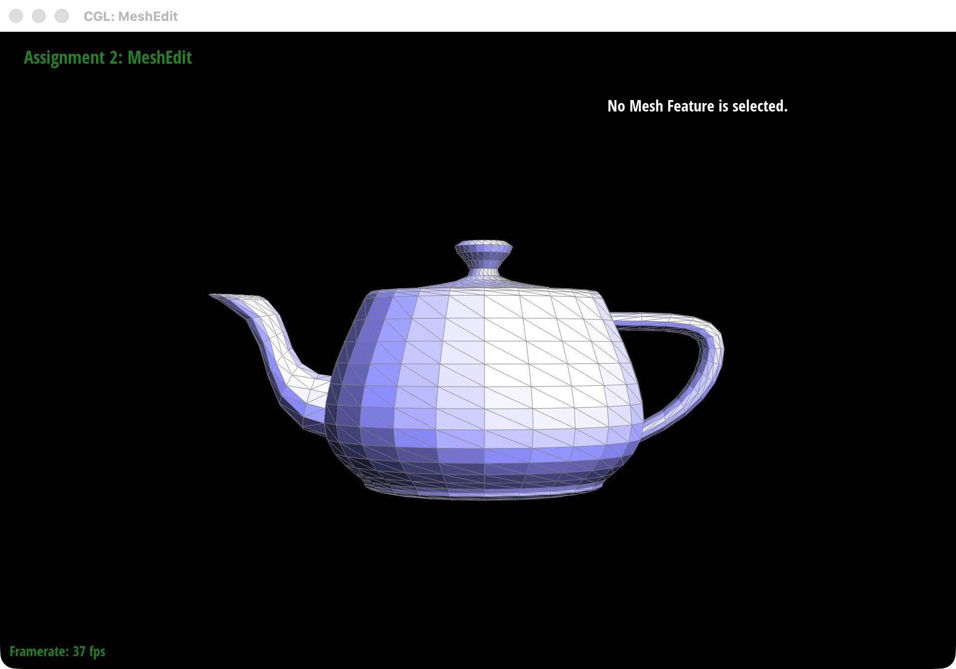 Flat shading before area-weighted normals