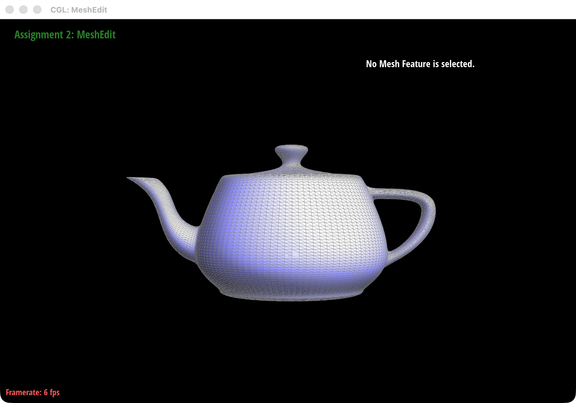 Mesh after two Loop subdivision iterations