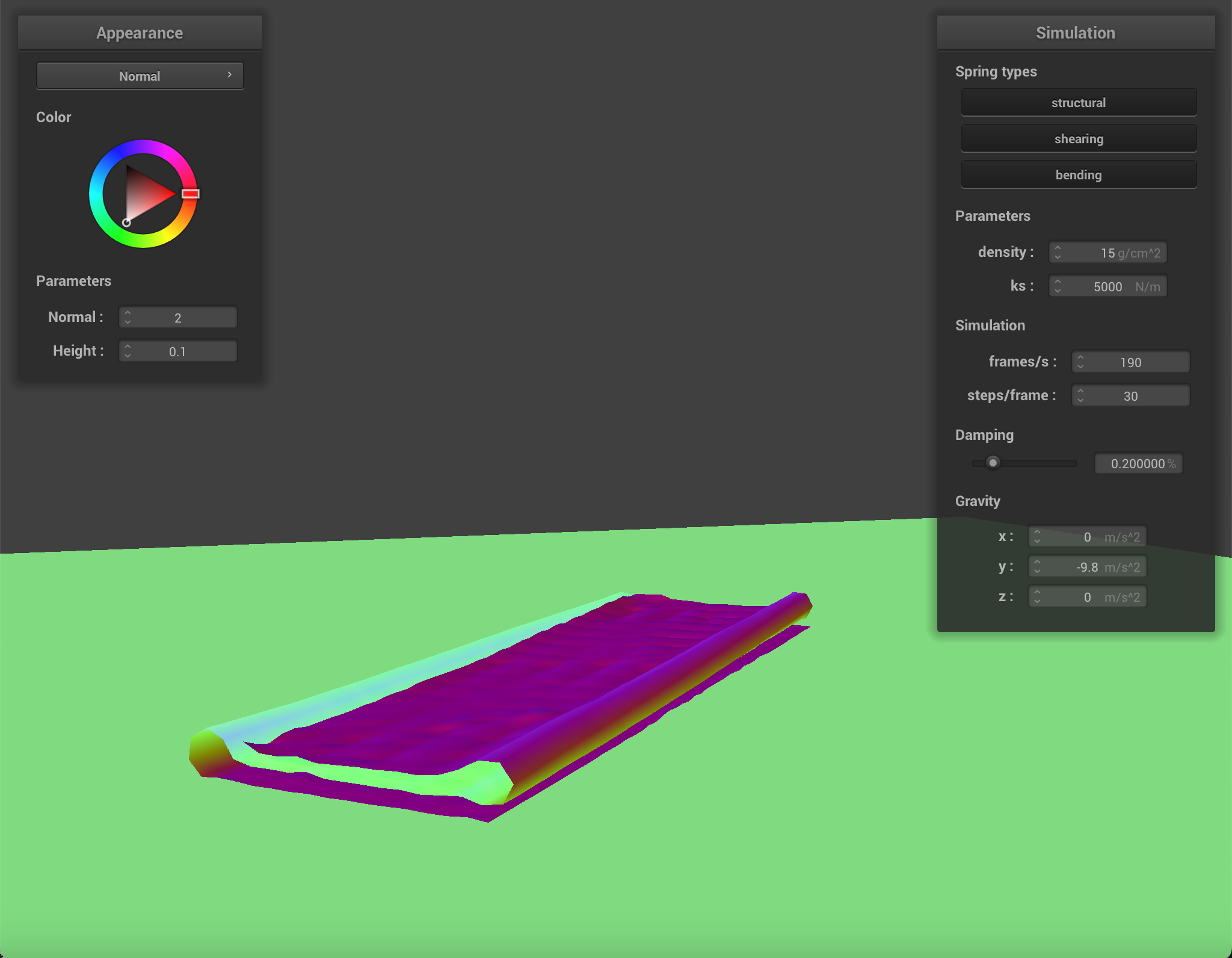 CS 184 Cloth Simulator