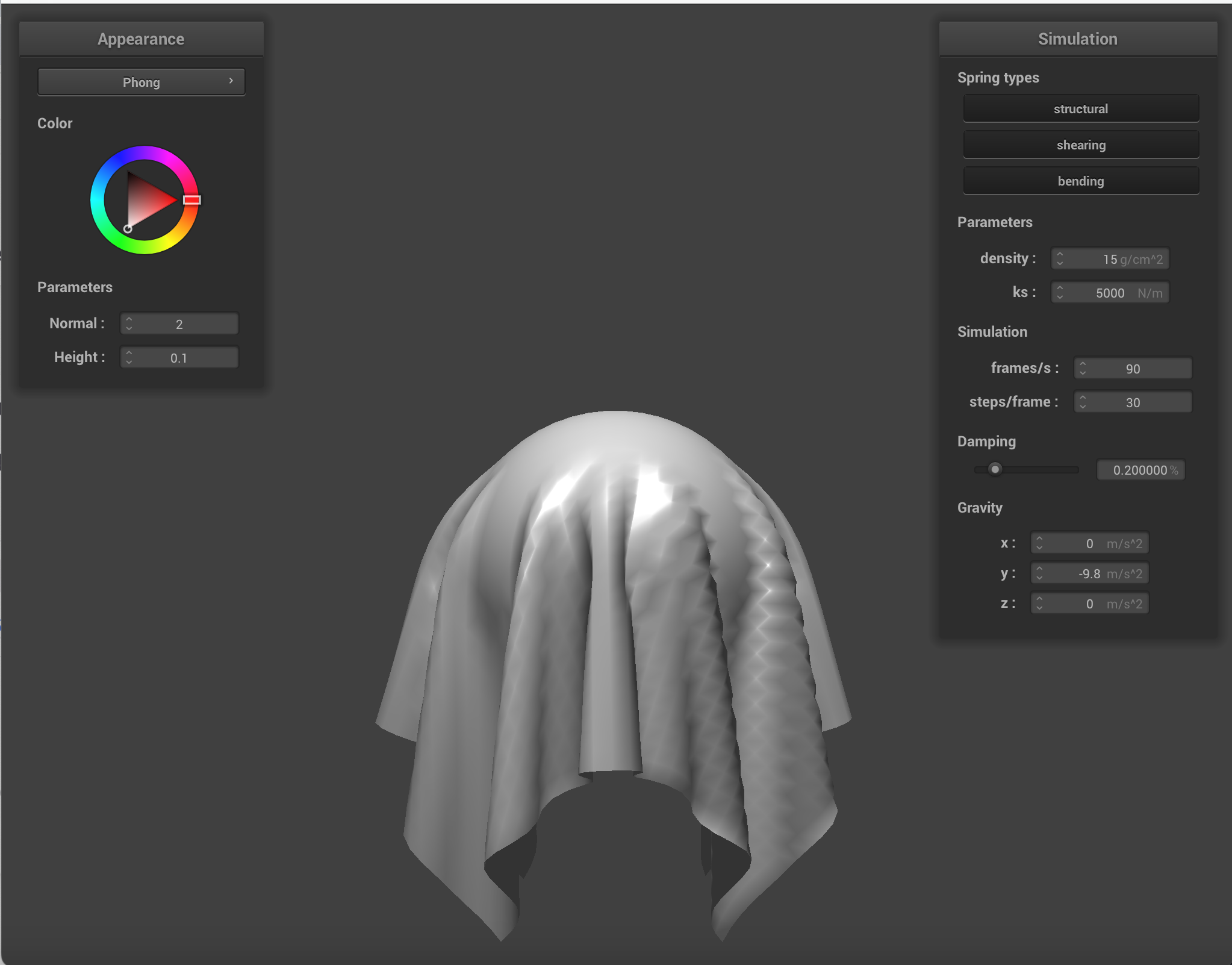 CS 184 Cloth Simulator