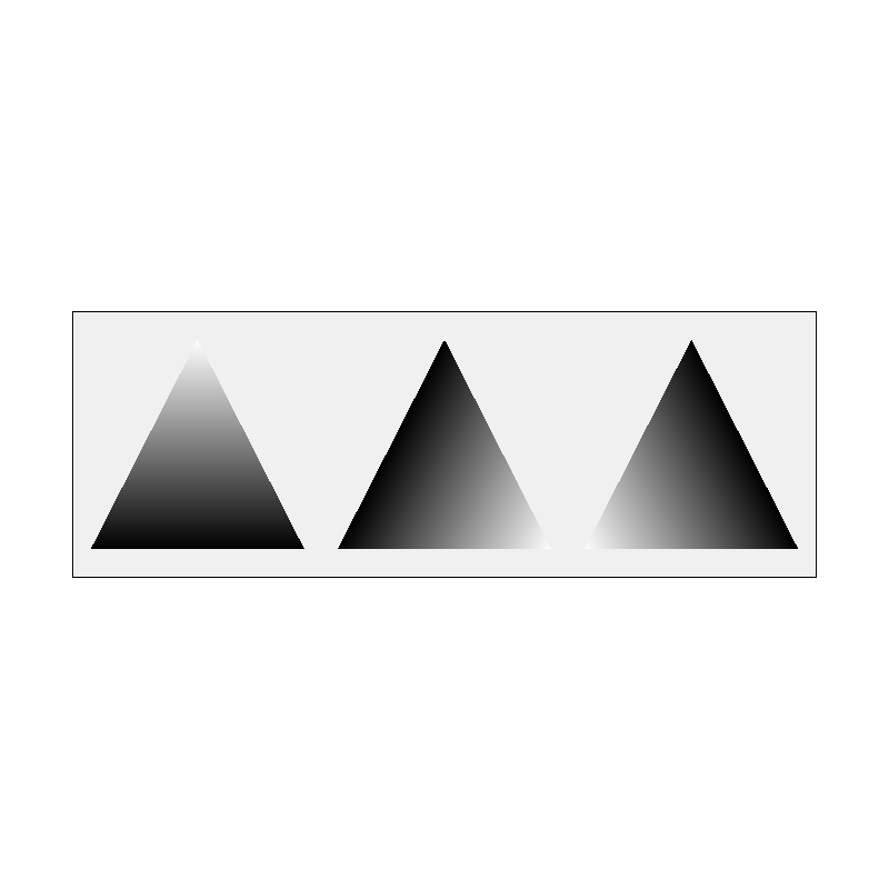 the three barycentric weight fields