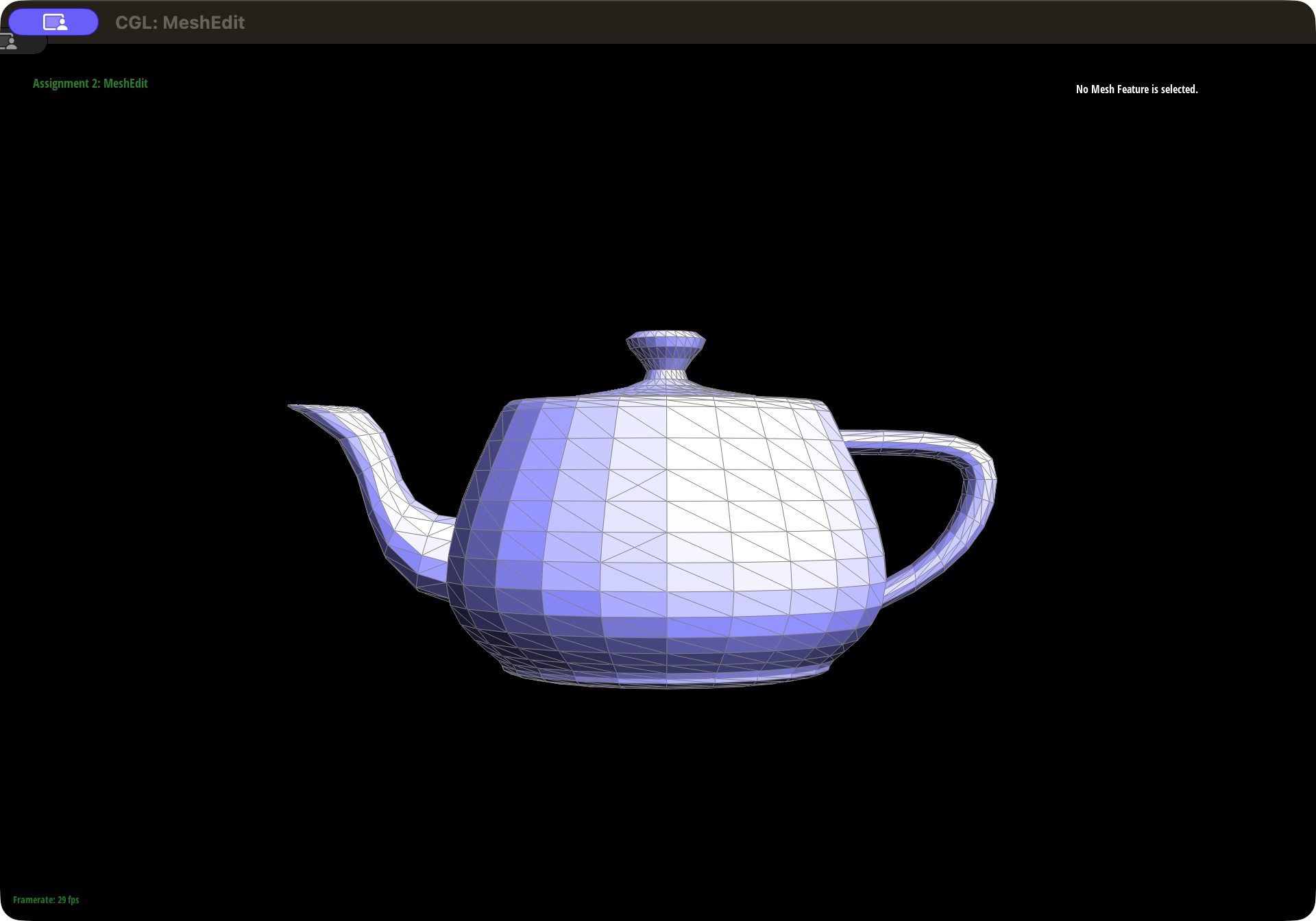 Teapot with two front-body midpoint splits