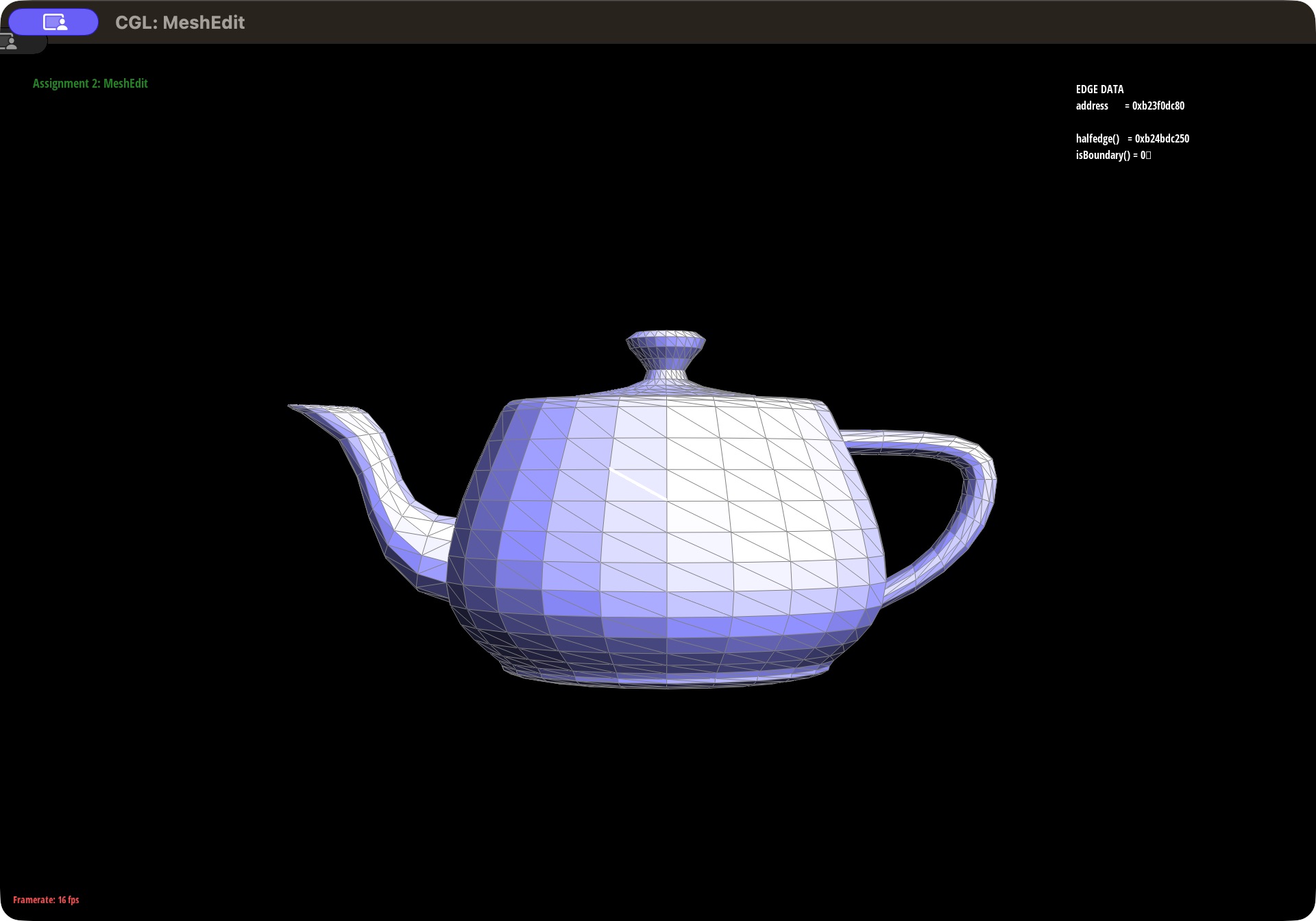 Teapot before combined edge operations