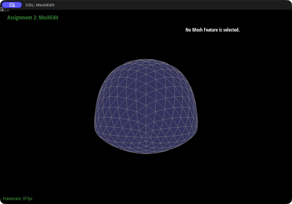 Original cube triangulation, subdivision level 3