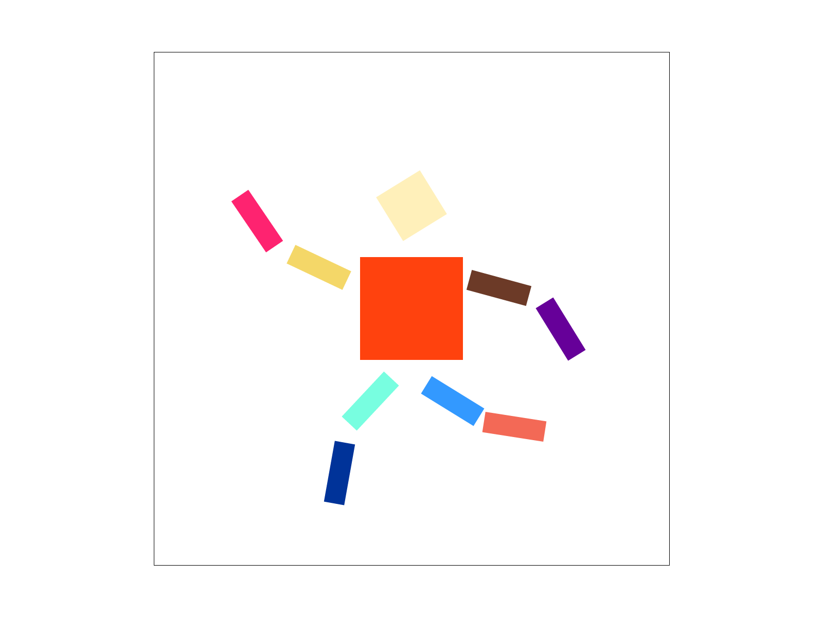 Cubeman Catching Bus